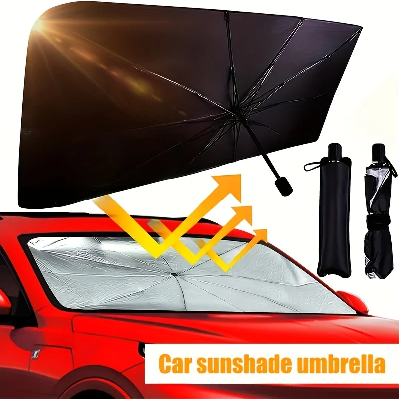Windshield Sun Shade - Protetor Solar para Carro, Sombrinha para