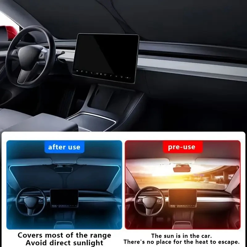 Windshield Sun Shade - Protetor Solar para Janela de Carro,