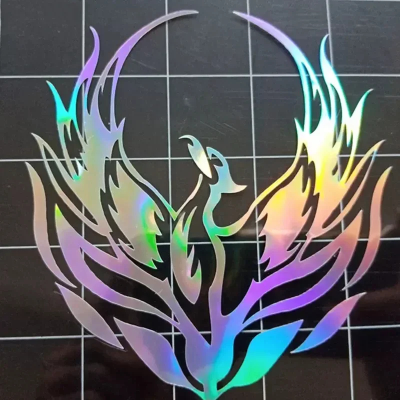 Car Accessories Phoenix - Adesivo de Carro Estiloso Fênix Flamejante,