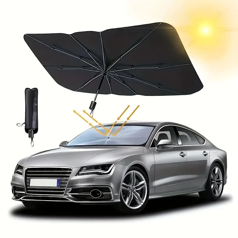 Windshield Sun Shade - Protetor Solar para Carro, Sombrinha para