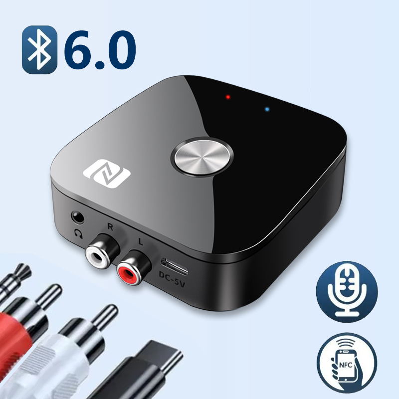Car Accessories Online - Receptor de áudio bluetooth 6.0 rca