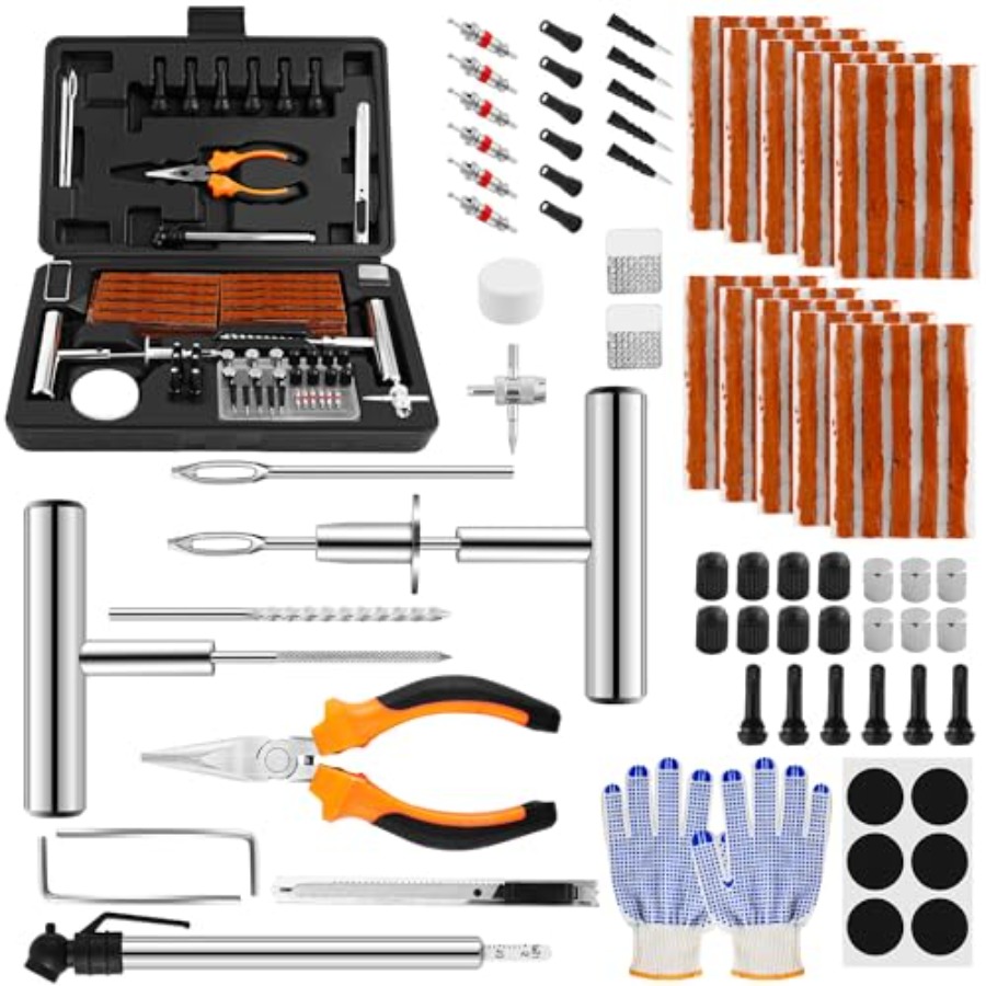 Car Emergency Tool Kit - Kit de Reparo de Pneus em