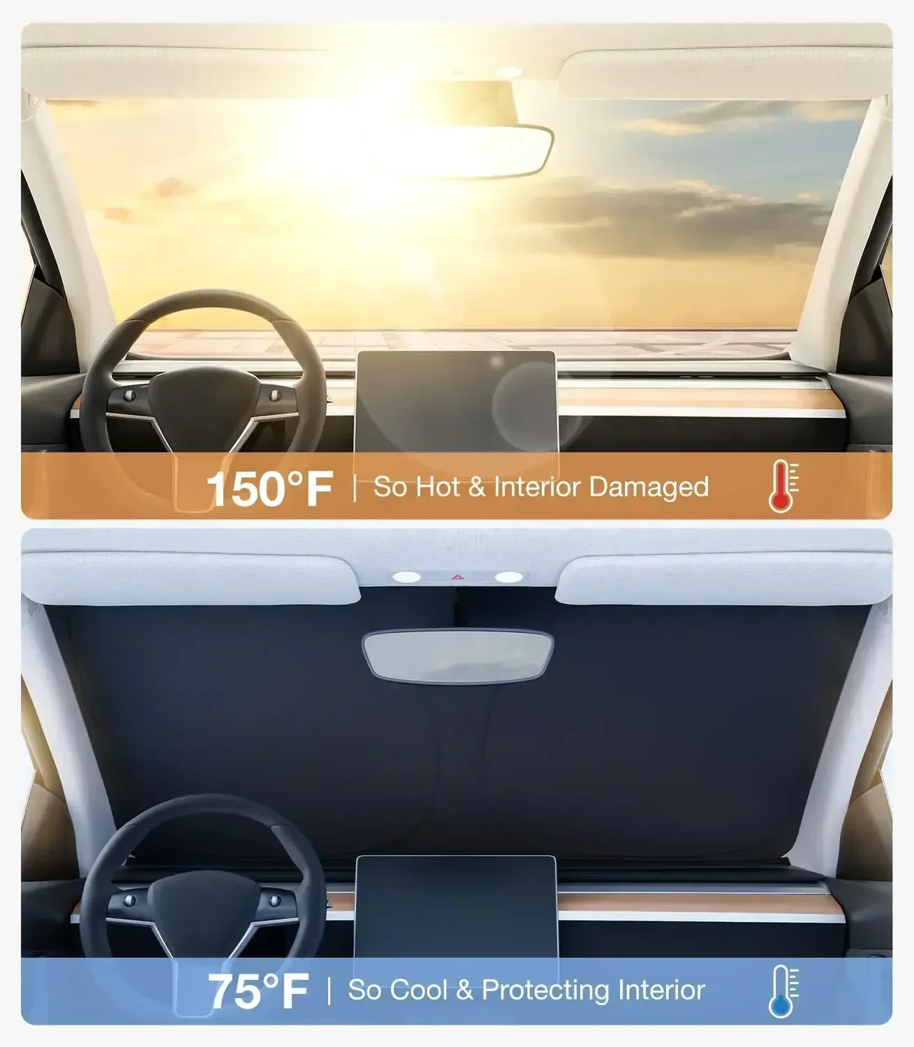 Novo Protetor Solar para Janel - Windshield Sun Shade avaliação e preço