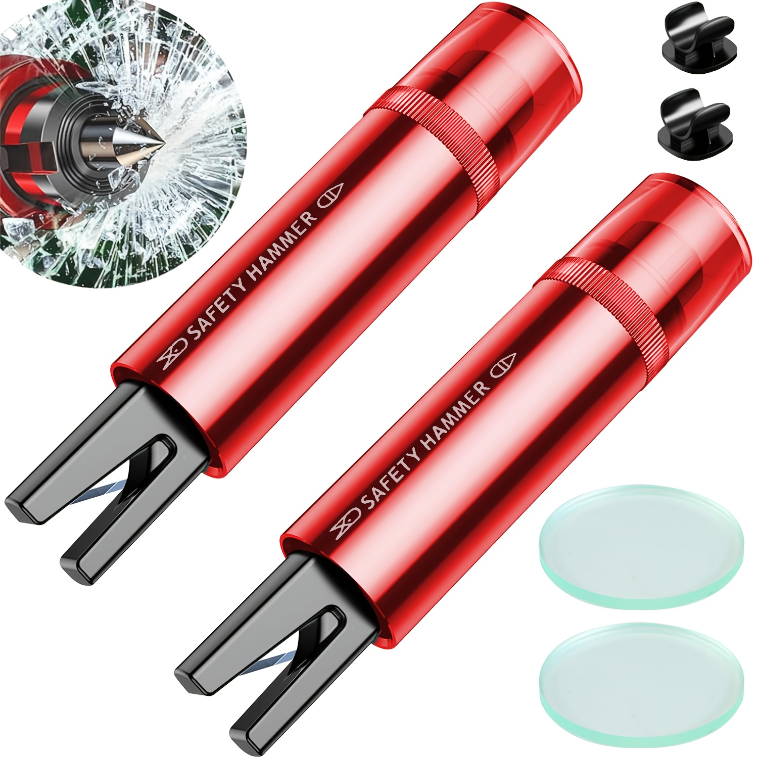 2 martelo de emergência seguro - Car Emergency Tool Kit avaliação e preço