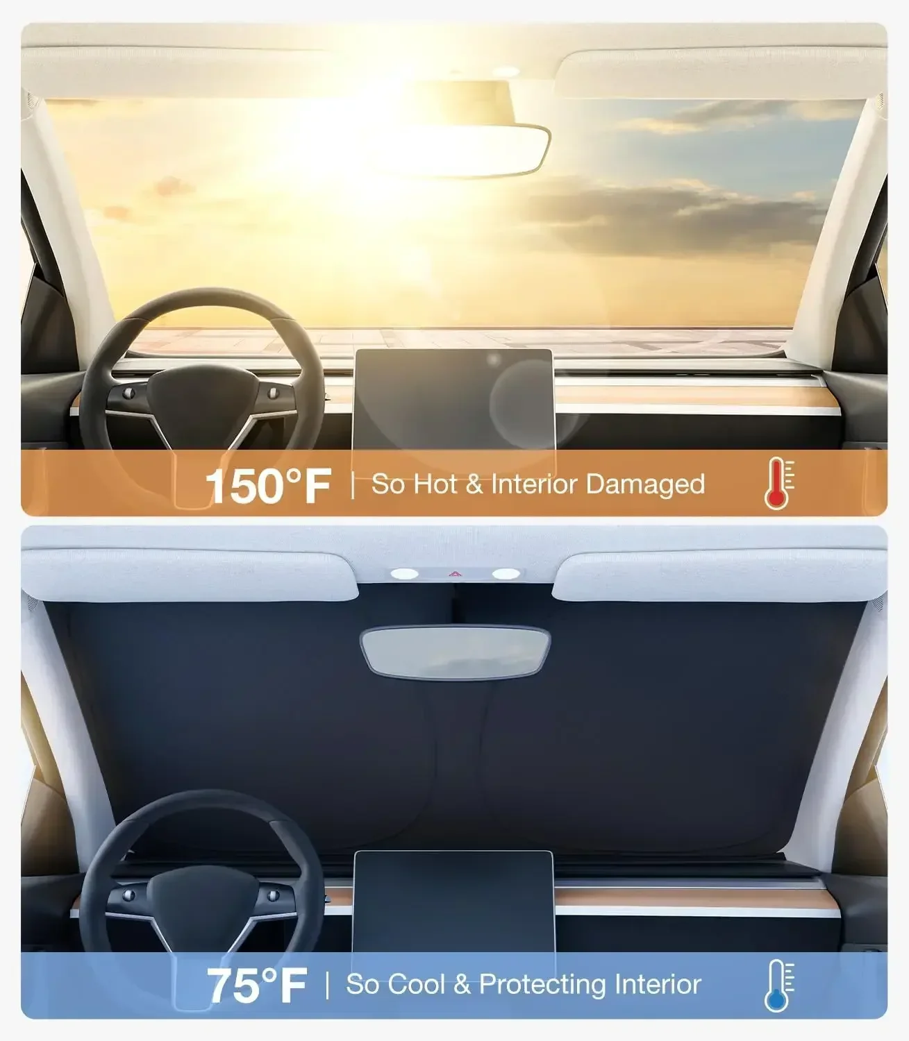 Protetor Solar para Carro, Cob - Windshield Sun Shade avaliação e preço
