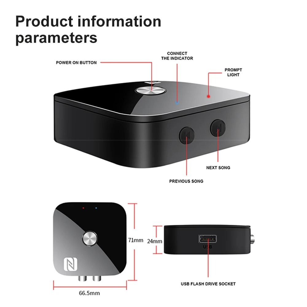 Receptor de áudio bluetooth 6. - Car Accessories Online avaliação e preço